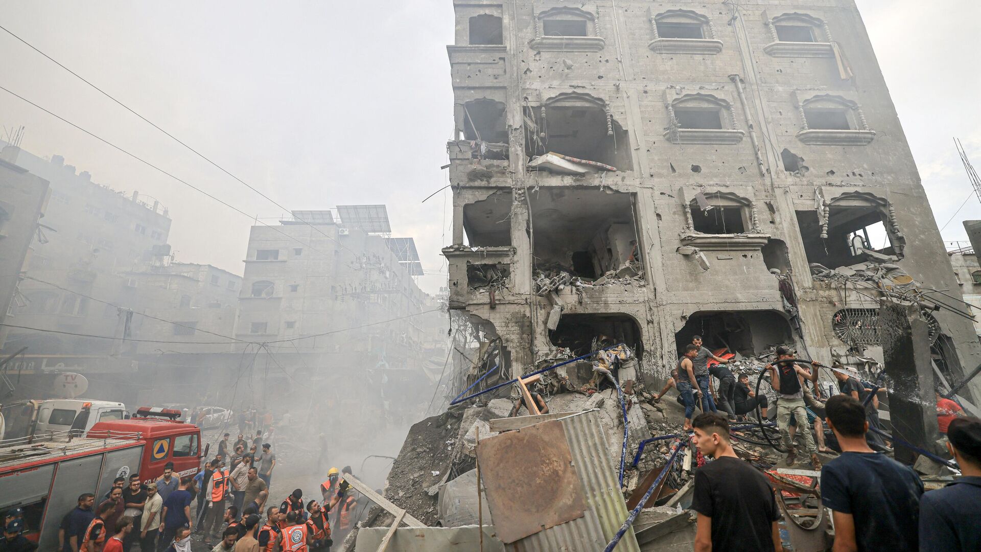 Consequences of the Israeli bombings in Gaza